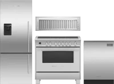 4 Piece Package Includes Refrigerator, Range, Hood And Dishwasher